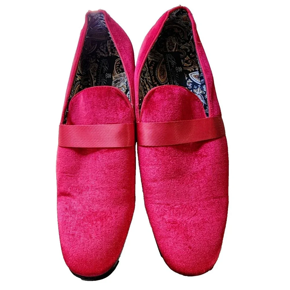 Christmas Red Velvet After Midnight Formal Shoes Mens 11 Stage Prom Award Dapper